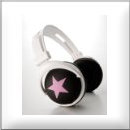 MIXSTYLE HEADPHONES STAR ブラック*ピンク MIX-260105　3675円