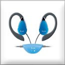 iLuv (アイラブ) i201BLU 耳かけ式カナル型ステレオイヤホン ブルー iLuv-i201BLU 円
