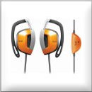 iLuv (アイラブ) i303ORG 耳かけ式カナル型ステレオイヤホン（防滴仕様） オレンジ iLuv-i303ORG 円